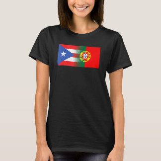 Portugese vlag Puerto Rico Portugal T-shirt