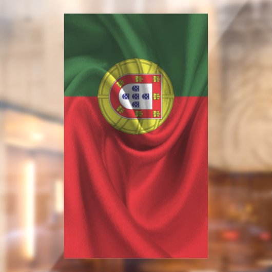 Portugese vlag raamsticker (Vel 2)