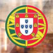 Portugese vlag raamsticker (Vel 2)