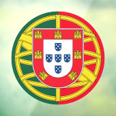 Portugese vlag raamsticker (Vel 3)