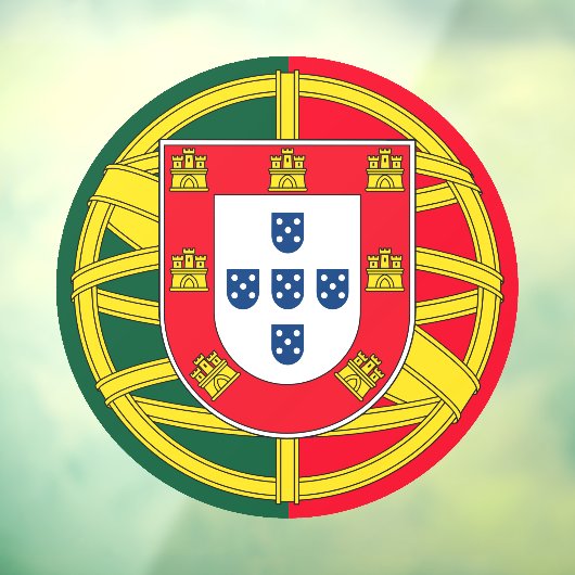 Portugese vlag raamsticker (Vel 3)