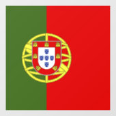 Portugese vlag raamsticker (Vel)