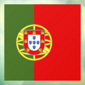 Portugese vlag raamsticker (Vel 3)
