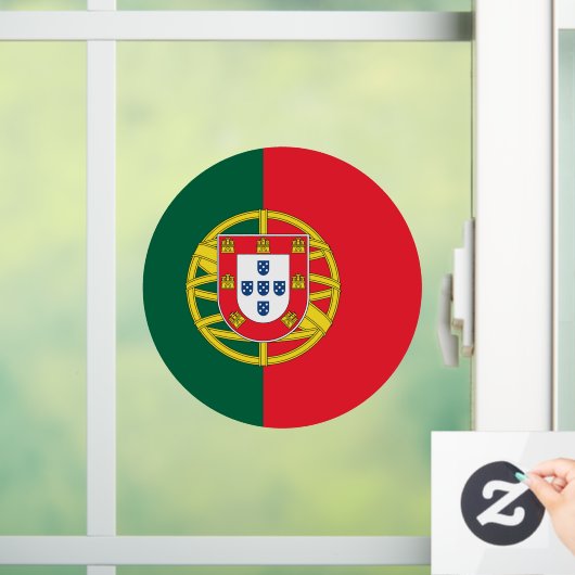 Portugese vlag raamsticker (Huis)