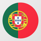 Portugese vlag raamsticker (Vel)