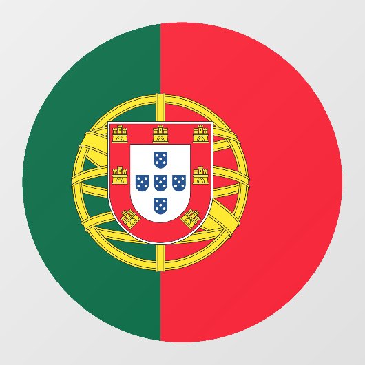 Portugese vlag raamsticker (Vel)