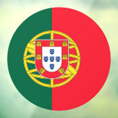 Portugese vlag raamsticker (Vel 3)