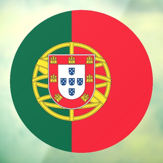 Portugese vlag raamsticker (Vel 3)