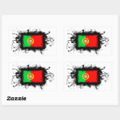 Portugese vlag rechthoekige sticker (Vel)