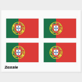 Portugese vlag rechthoekige sticker (Vel)