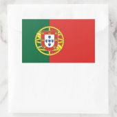 Portugese vlag rechthoekige sticker (Tas)