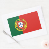 Portugese vlag rechthoekige sticker (Envelop)