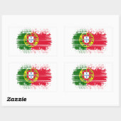 Portugese vlag rechthoekige sticker (Vel)