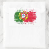 Portugese vlag rechthoekige sticker (Tas)