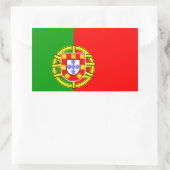 Portugese vlag rechthoekige sticker (Tas)