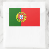 Portugese vlag rechthoekige sticker (Tas)