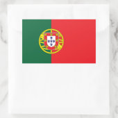 Portugese vlag rechthoekige sticker (Tas)