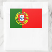 Portugese vlag rechthoekige sticker (Tas)