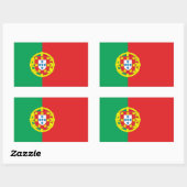 Portugese vlag rechthoekige sticker (Vel)