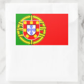 Portugese vlag rechthoekige sticker (Tas)