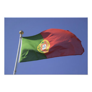 Portugese vlag RF) Foto Afdruk