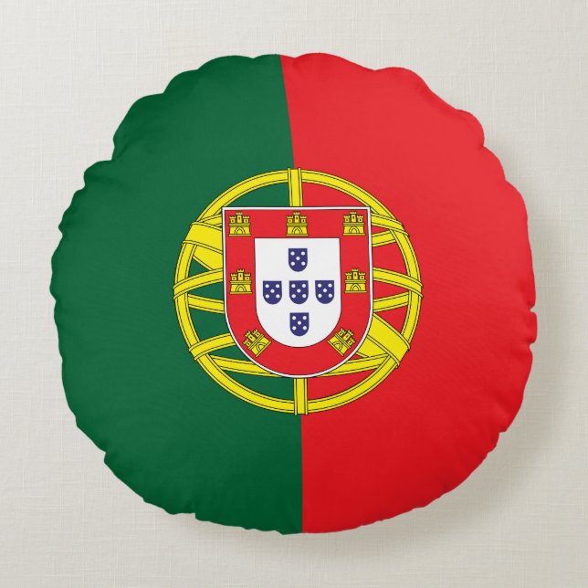 Portugese vlag rond kussen (Voorkant)