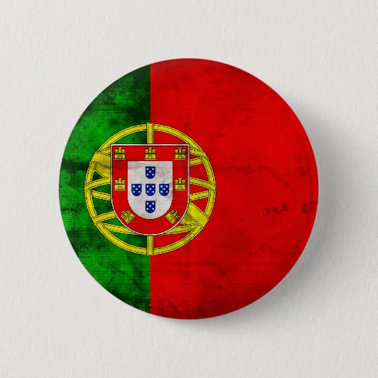 Portugese vlag ronde button 5,7 cm (Voorkant)