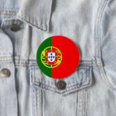 Portugese vlag ronde button 7,6 cm (In situ)