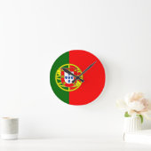 Portugese vlag ronde klok (Huis)