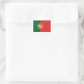 Portugese vlag ronde sticker (Tas)