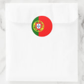 Portugese vlag ronde sticker (Tas)
