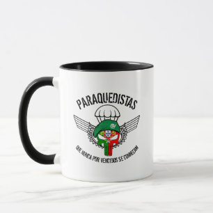 Portugese vlag schedel parachutist mok
