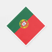 Portugese vlag servet (Hoek)