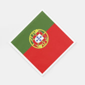 Portugese vlag servet (Hoek)