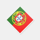 Portugese vlag servetten (Hoek)