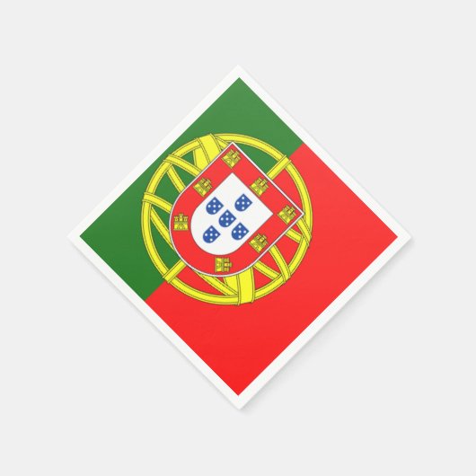 Portugese vlag servetten (Hoek)