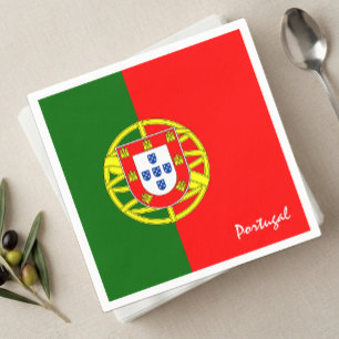 Portugese vlag Servetten, Portugal feest / sport Servet