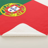 Portugese vlag sherpa deken (3/4)