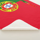Portugese vlag sherpa deken (3/4)