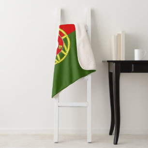 Portugese vlag sherpa deken