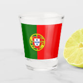 Portugese vlag shot glas (Voorkant)