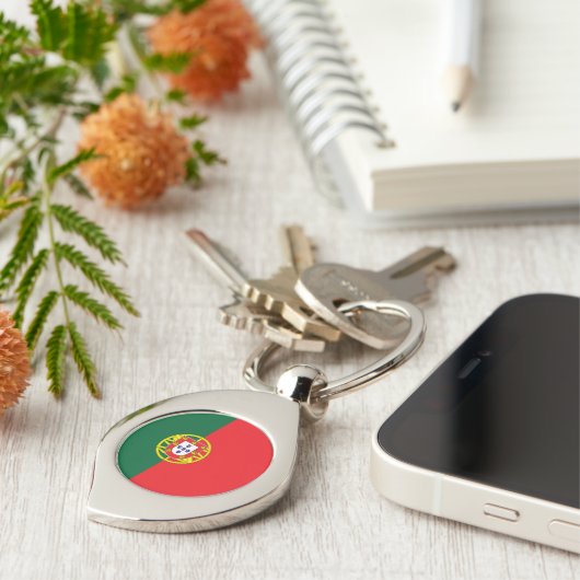 Portugese vlag sleutelhanger (Zijkant)