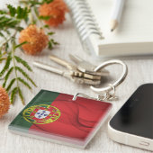 Portugese vlag sleutelhanger (Voorkant Rechts)