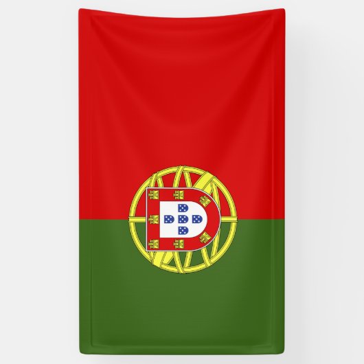 Portugese vlag spandoek (Verticaal)
