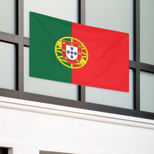 Portugese vlag spandoek (Buitenkant Gebouw)