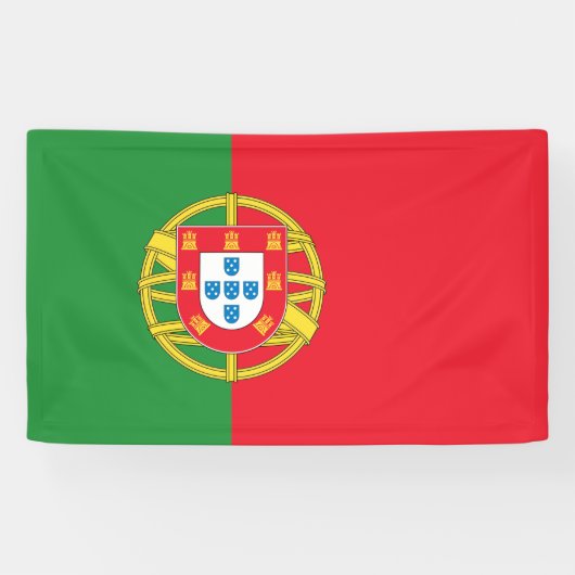 Portugese vlag spandoek (Horizontaal)