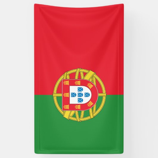 Portugese vlag spandoek (Verticaal)