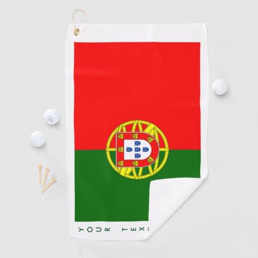 Portugese vlag speciale golfhanddoeken cadeaus golfhanddoek (Insitu)