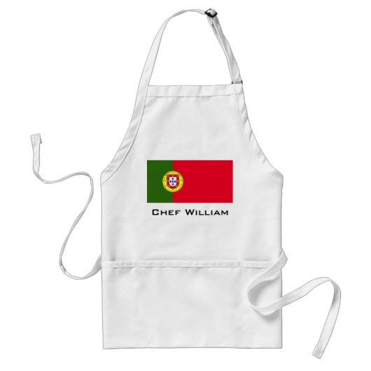 Portugese vlag standaard schort (Voorkant)