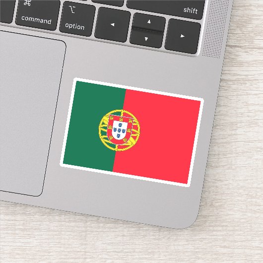 Portugese vlag sticker (Detail)